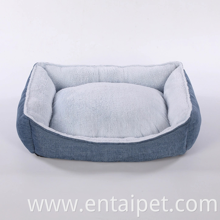 Pet Bed Wholesale Super Soft Jacquard Fabric Removable Dog Bed